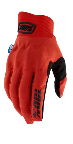 100% Cognito Smart Shock Gloves - Red - Large 10014-00047