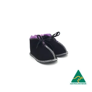 Black & Purple Booties