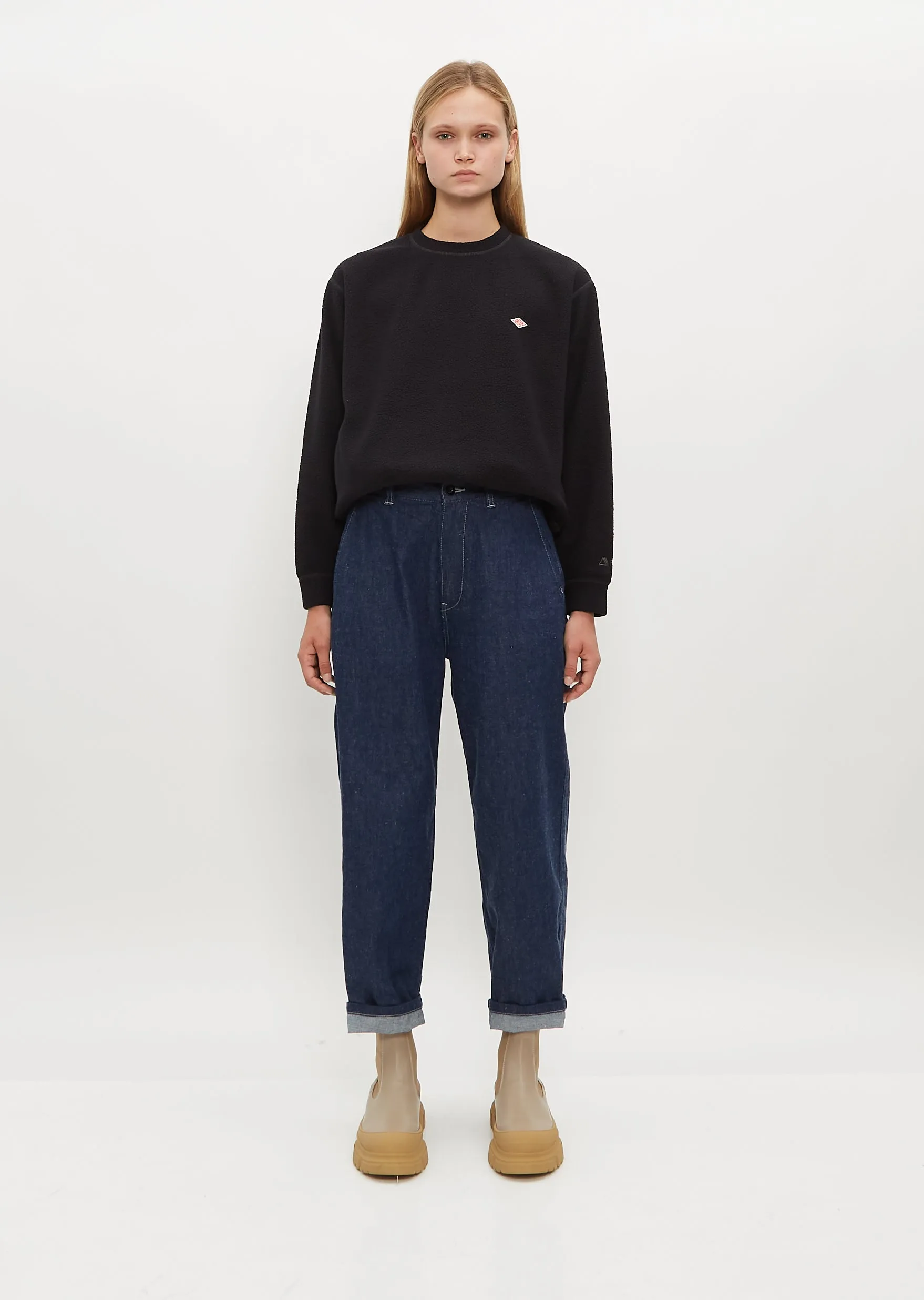 Cotton Twill Easy Pants — Indigo