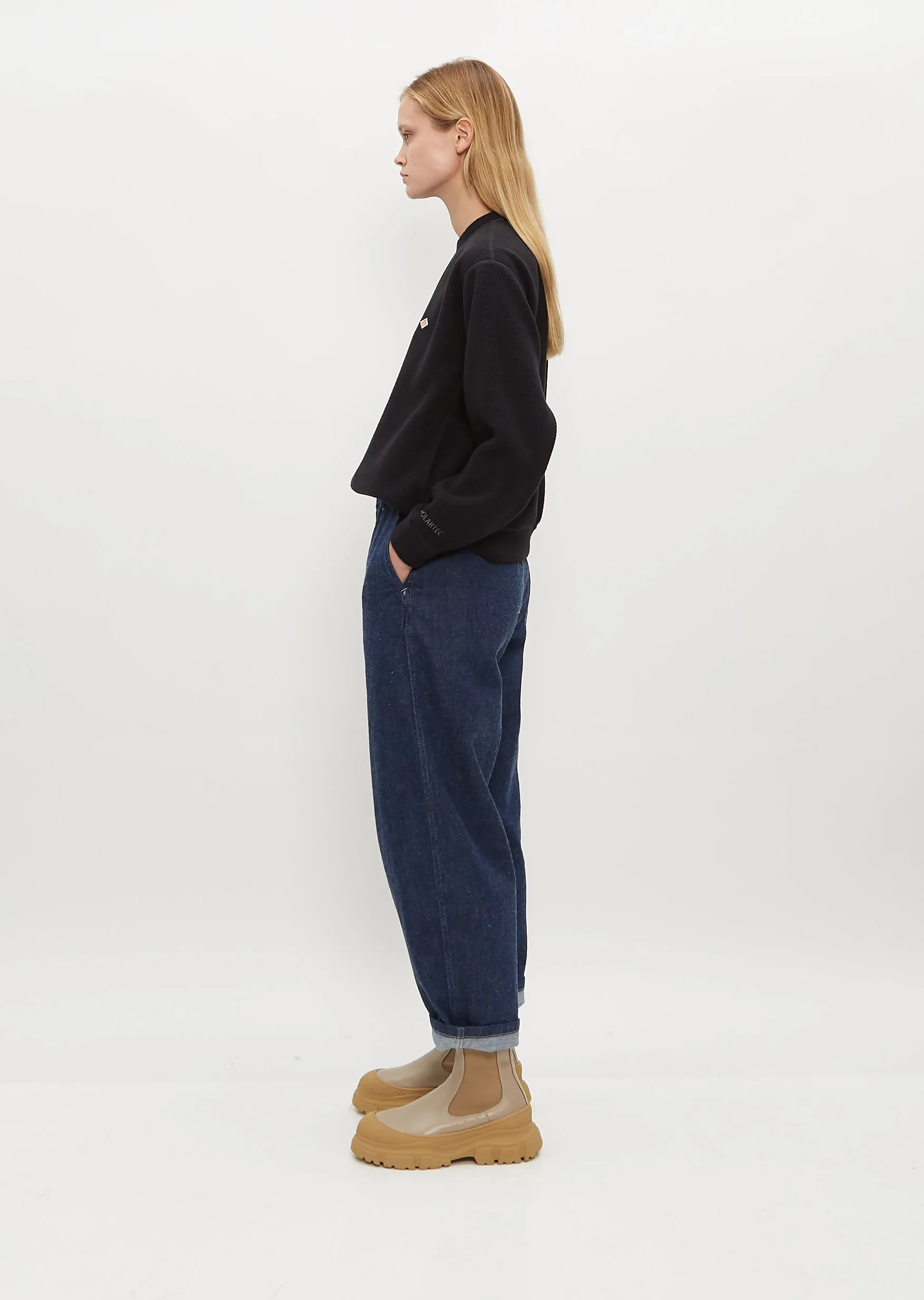 Cotton Twill Easy Pants — Indigo