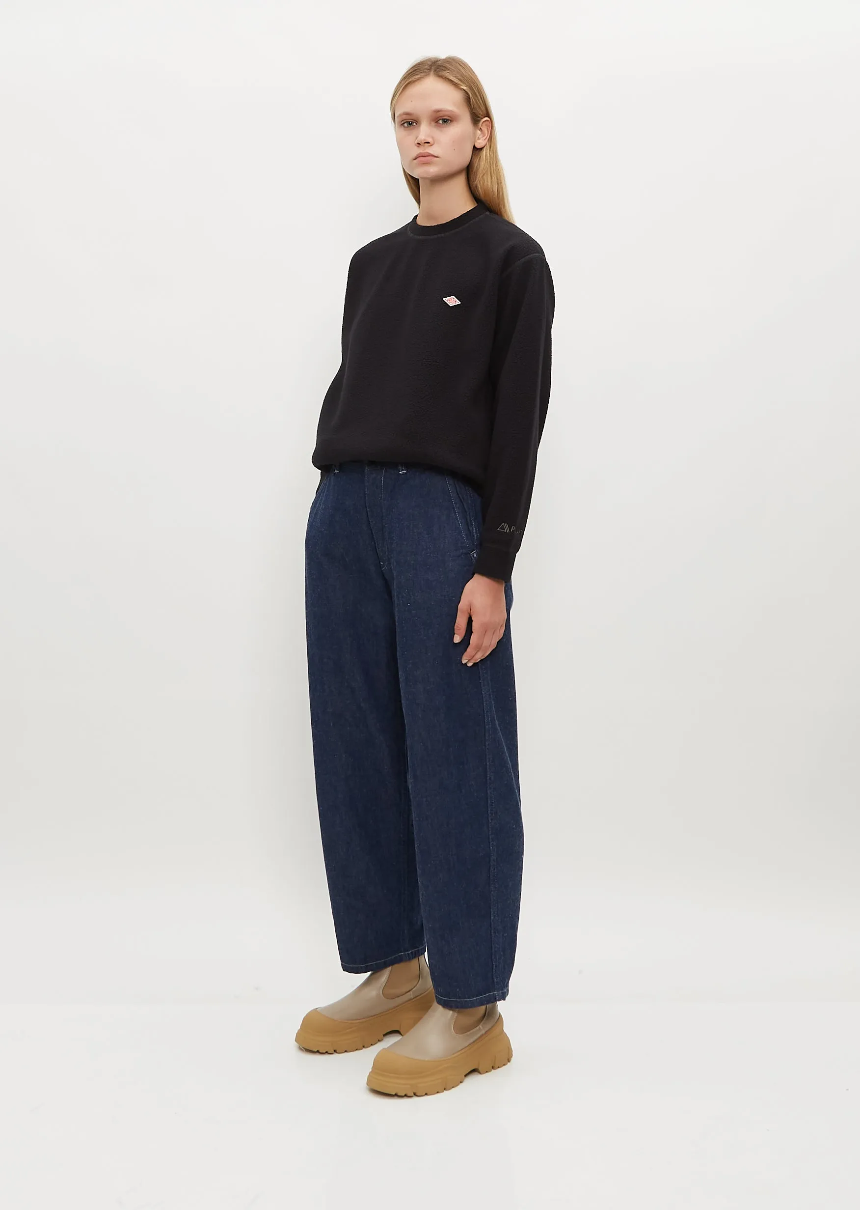 Cotton Twill Easy Pants — Indigo
