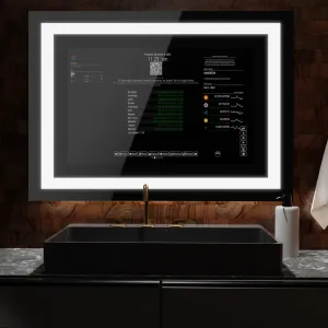 Customize Your Frameless Google Assistant Smart Vanity Mirror - Choose Your Display and Mirror Size