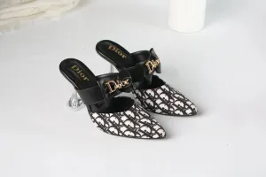 DIOR CASUAL HEEL PUMPS - BLACK