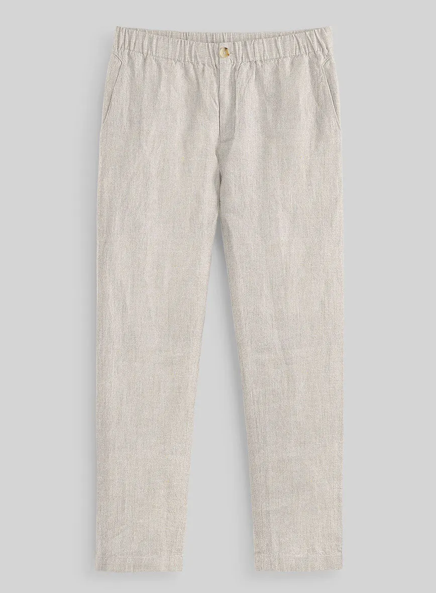 Easy Pants Barn Beige Linen