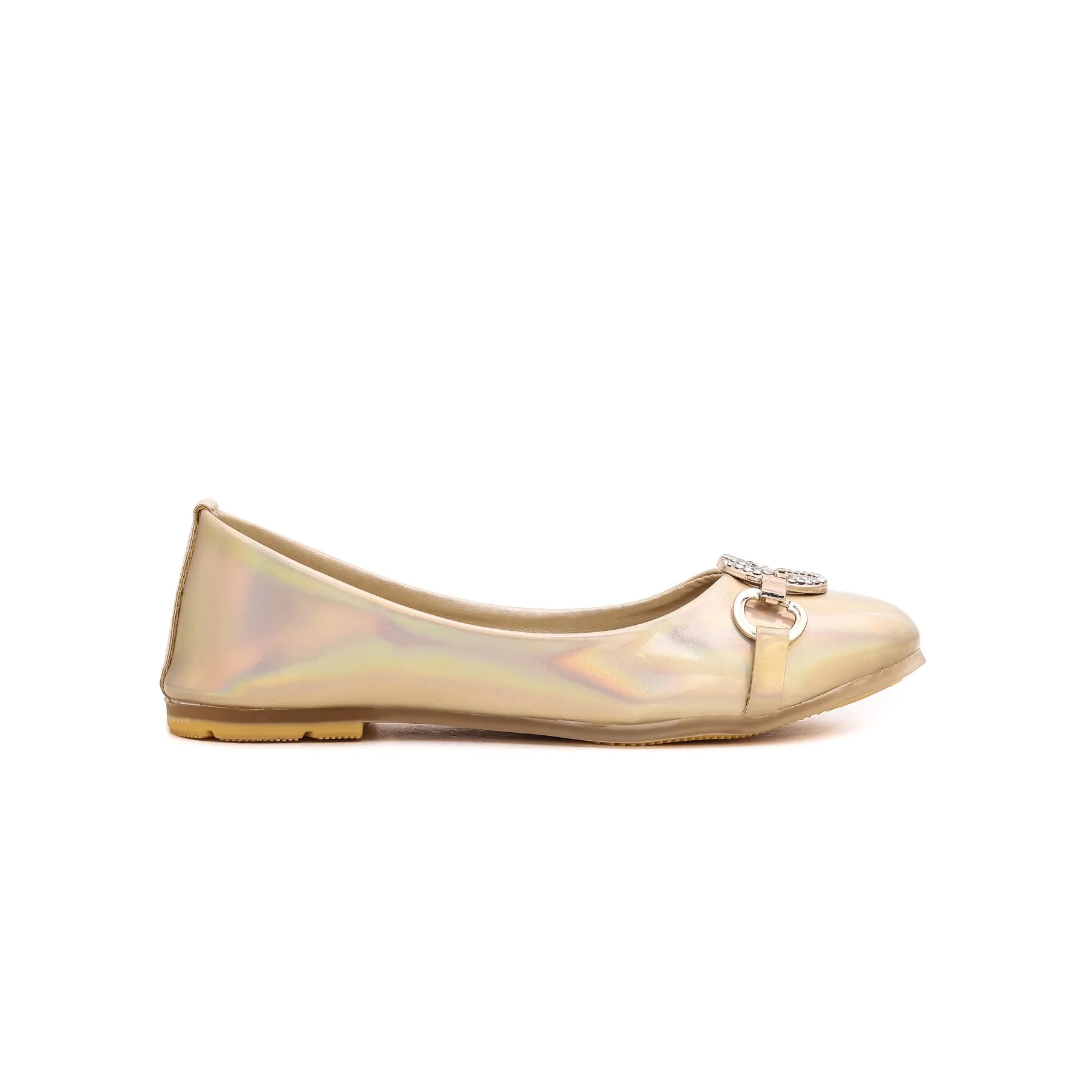 Girls Golden Formal Pumps KD0614