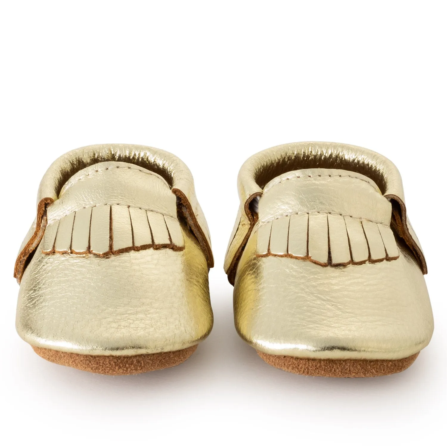 Gold Baby Moccasins