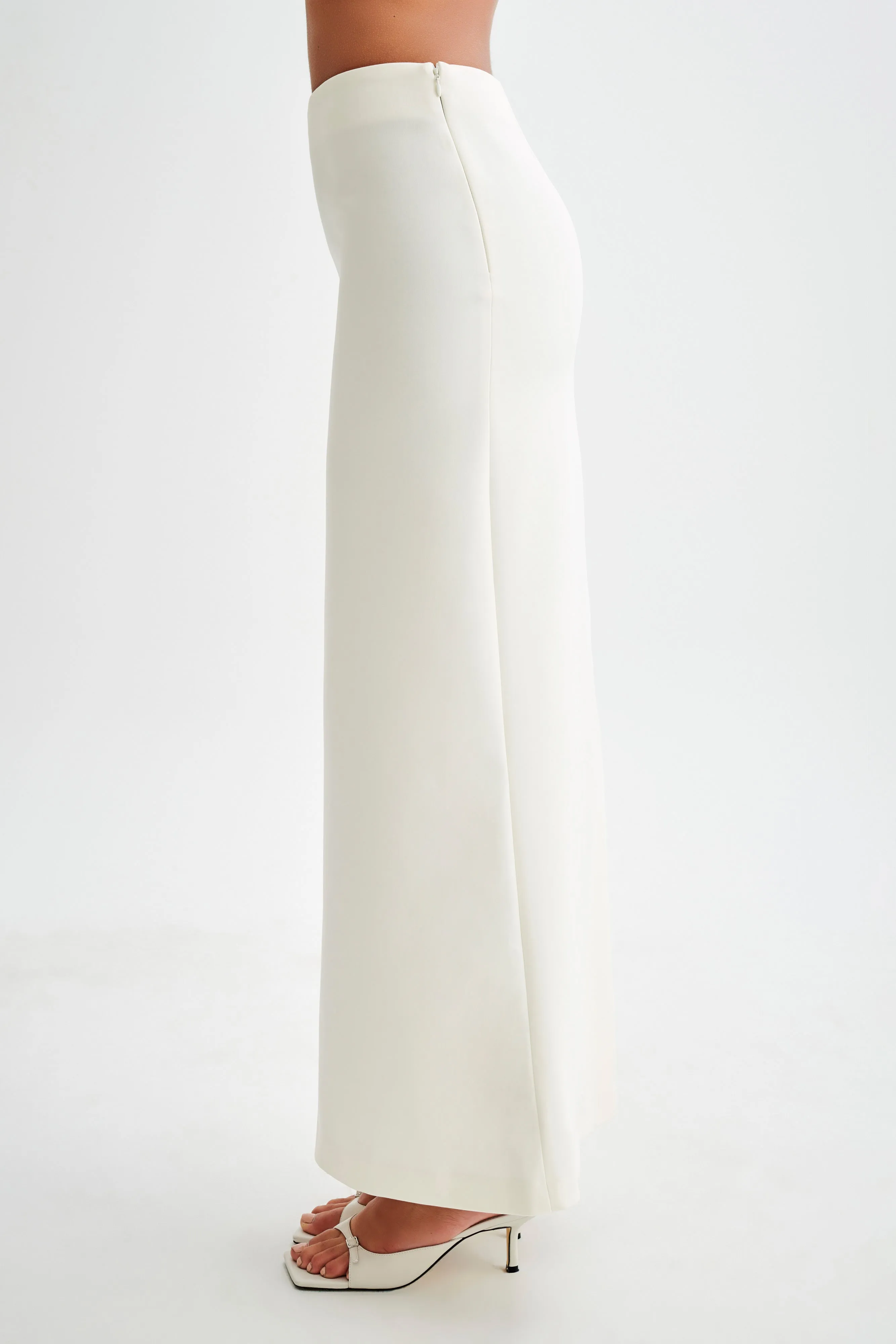Micah Suiting Maxi Skirt - White