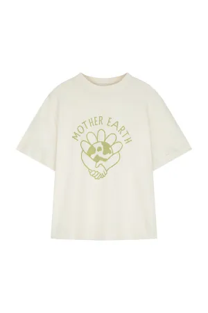 MOTHER EARTH TEE - OFFWHITE