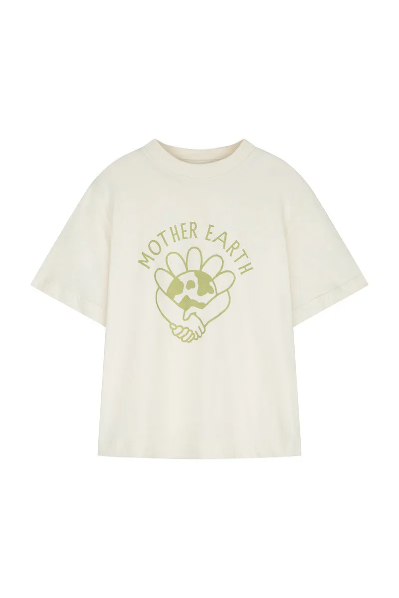 MOTHER EARTH TEE - OFFWHITE