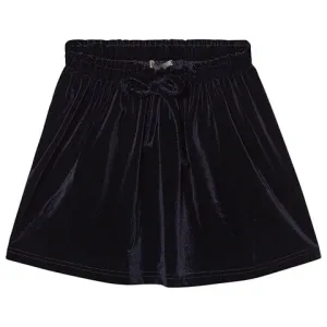 Navy Velvet Skirt