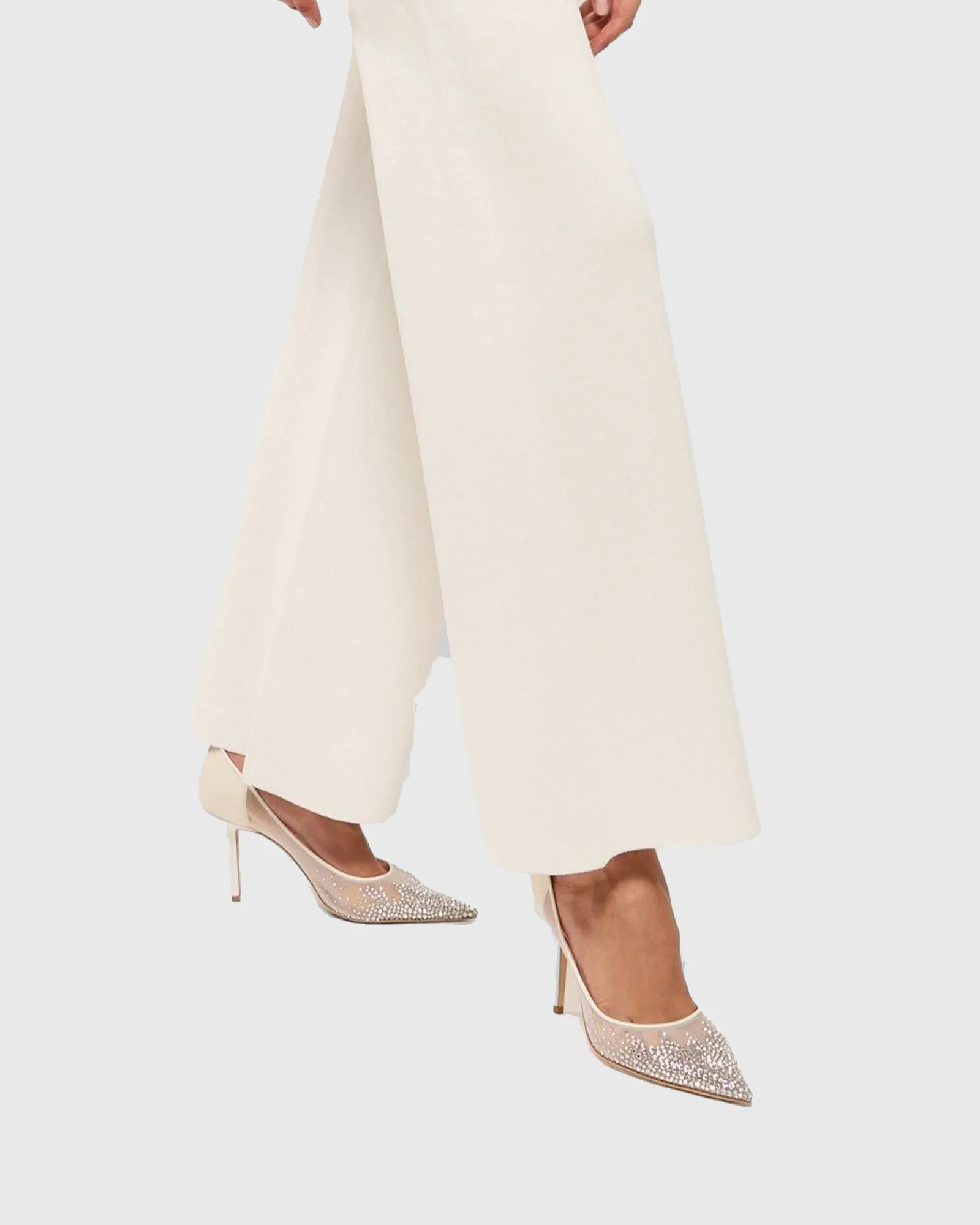 Romina Starry Rhinestone Pumps In Apricot