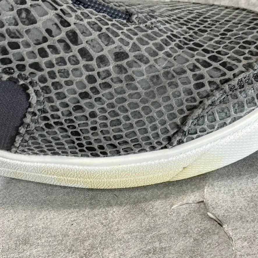 RYKA Women's Quiet Grey Vivvi Embossed Stain-Resistant Slip-On Sneakers SZ 8.5
